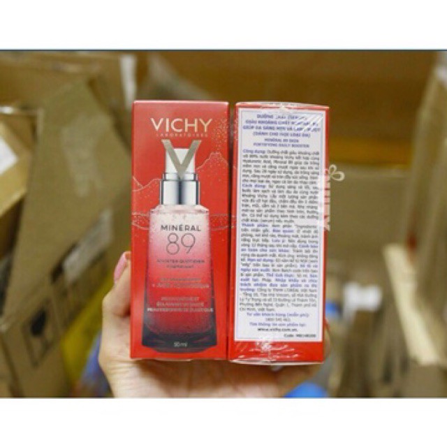 Tinh chất khoáng cô đặc Vichy Mineral 89 (màu đỏ)