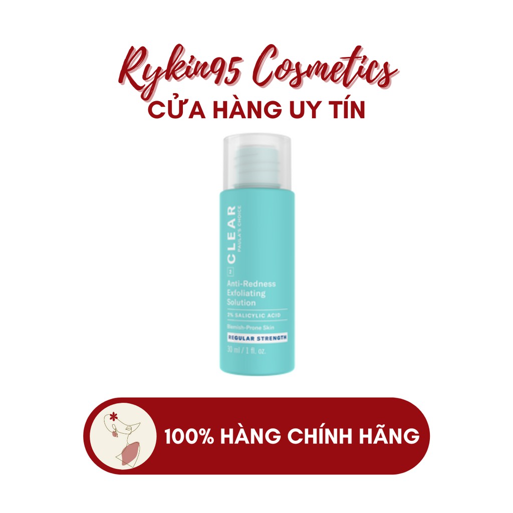 [CHÍNH HÃNG] Dung dịch ngừa mụn, ban đỏ Paula’s Choice Clear Regular Strength Anti- Redness Exfoliating Solution