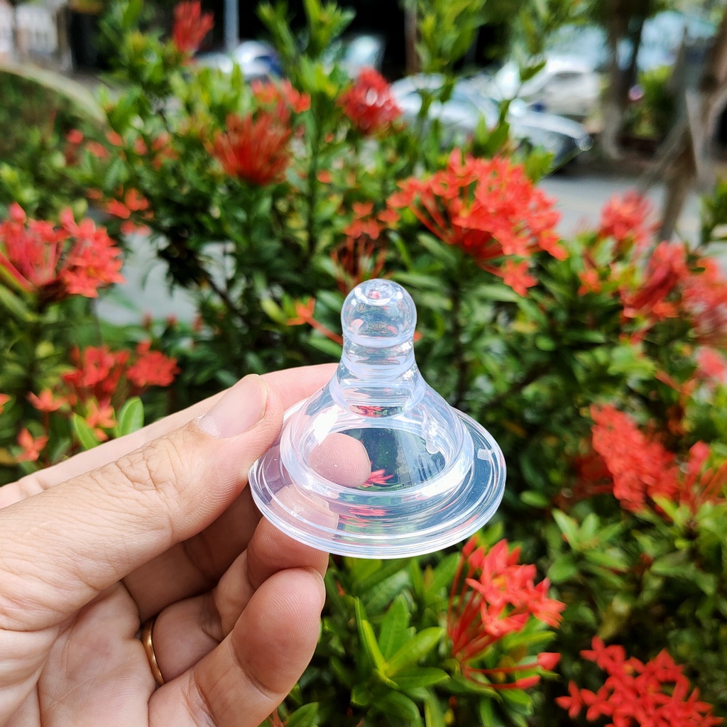 Núm ti cổ rộng Babuu siêu mềm cho bé từ 3 tháng (3m+)