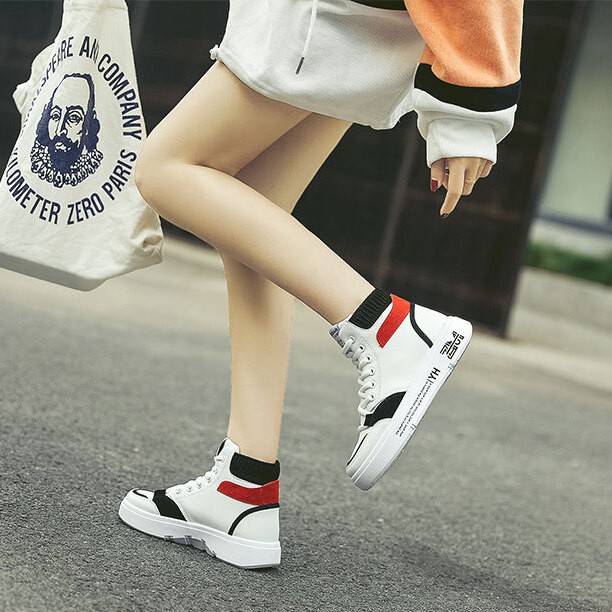 Giày Nữ, Giày Thể Thao Sneaker Nữ Cổ Cao G12 Phong Cách Hàn Quốc | WebRaoVat - webraovat.net.vn