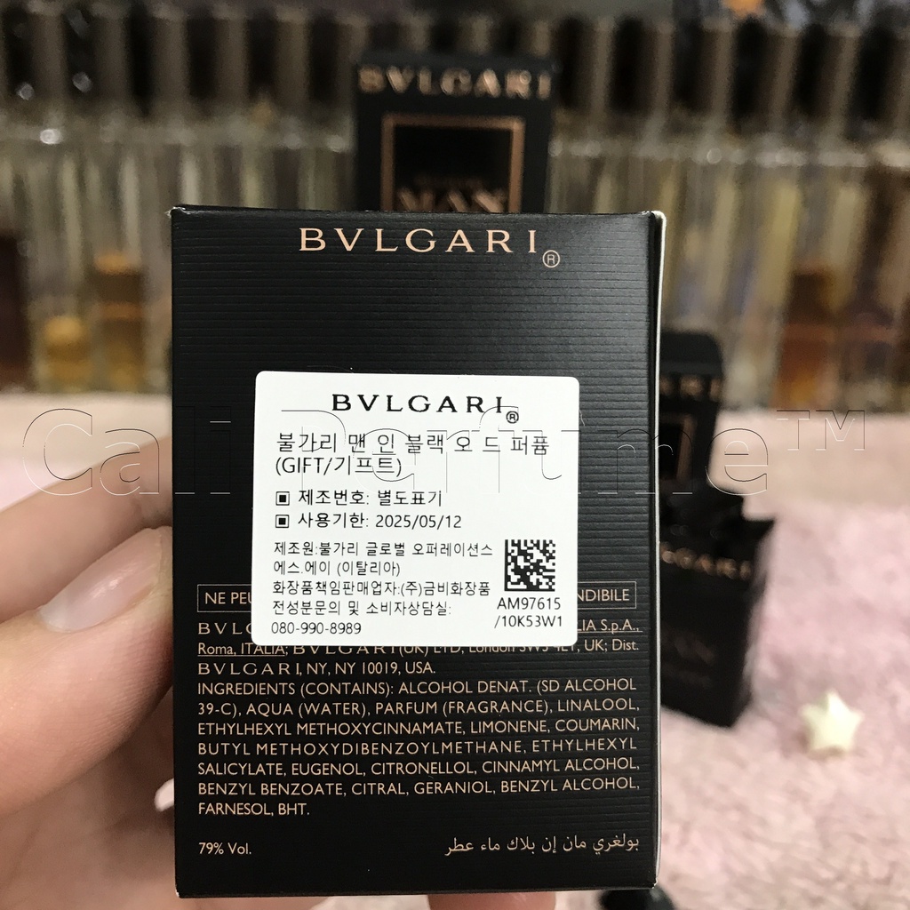 Nước Hoa Nam Bvlgari Man In Black 5ml Mùi Hương Mạnh Mẽ Nam Tính