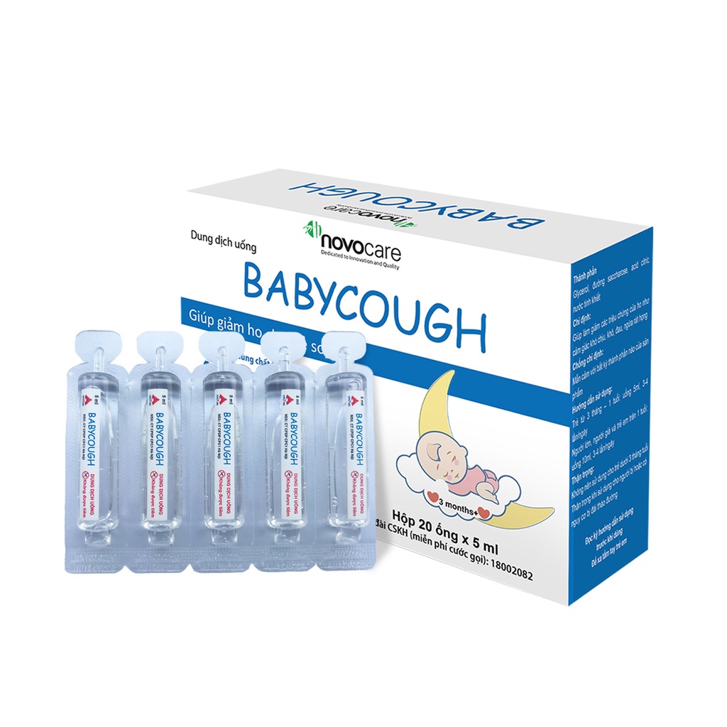 Dung dịch uống Babycough – Dùng cho trẻ từ 3 tháng tuổi - giảm ho trẻ sơ sinh