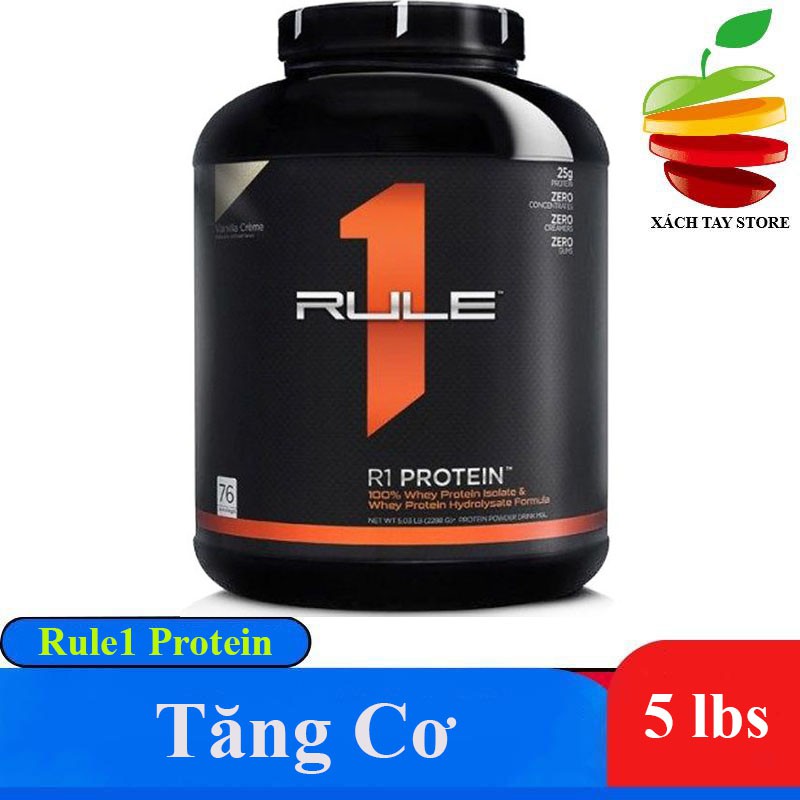 Sữa Tăng Cơ Cao Cấp Rule 1 Protein 5lbs - 76 serving ( Chính Hãng )