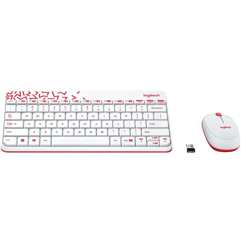 Bộ bàn phím chuột không dây Logitech MK240 Nano-Không dây 2.4Ghz - Hàng Chính Hãng