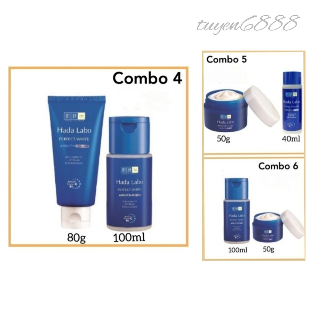 Bộ dưỡng trắng hoàn hảo tối ưu Hada Labo Perfect White | BigBuy360 - bigbuy360.vn