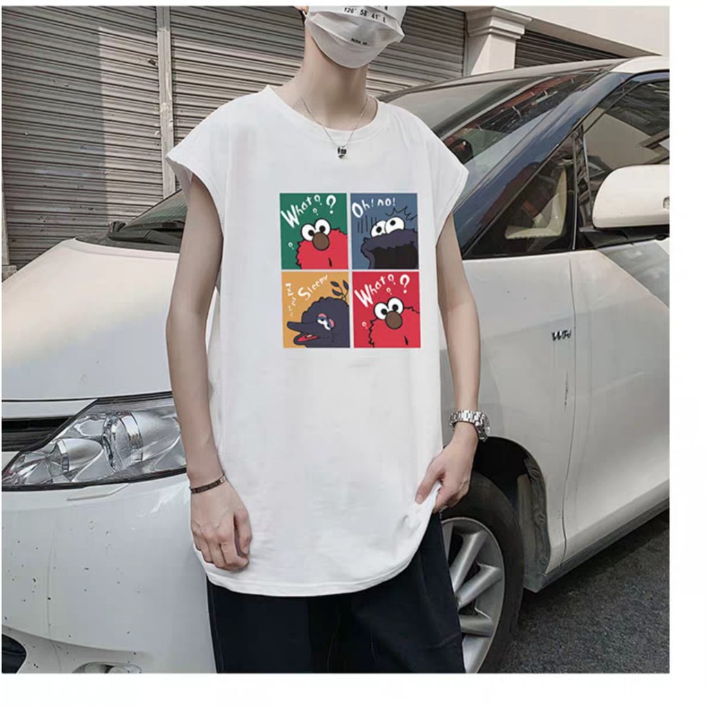 Áo tank top hình thú nhiều màu cá tính 85