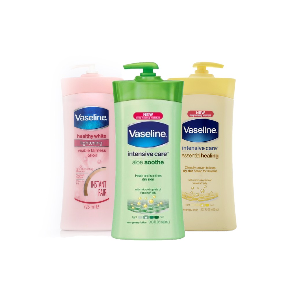 🌸🌸Sữa Dưỡng Thể Vaseline aloesoothe 725ml - màu xanh