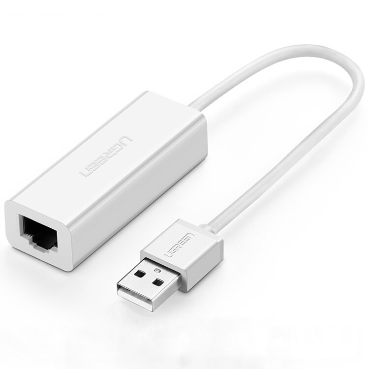 Bộ chuyển đổi USB 2.0 sang cổng LAN RJ45, hỗ trợ 10/1000Mbps UGREEN CR128 ✔HÀNG CHÍNH HÃNG ✔