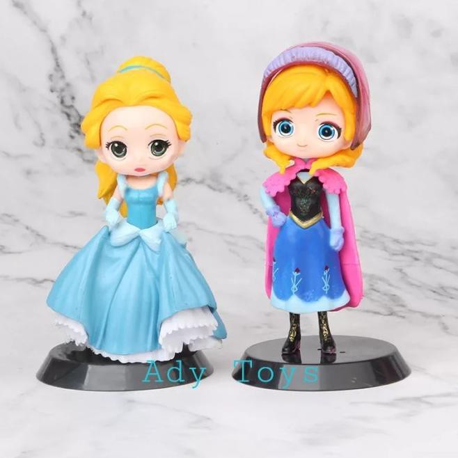 Disney Set 6 Mô Hình Nhân Vật Công Chúa Bạch Tuyết / Elsa / Anna / Alice Trong Truyện Cổ Tích