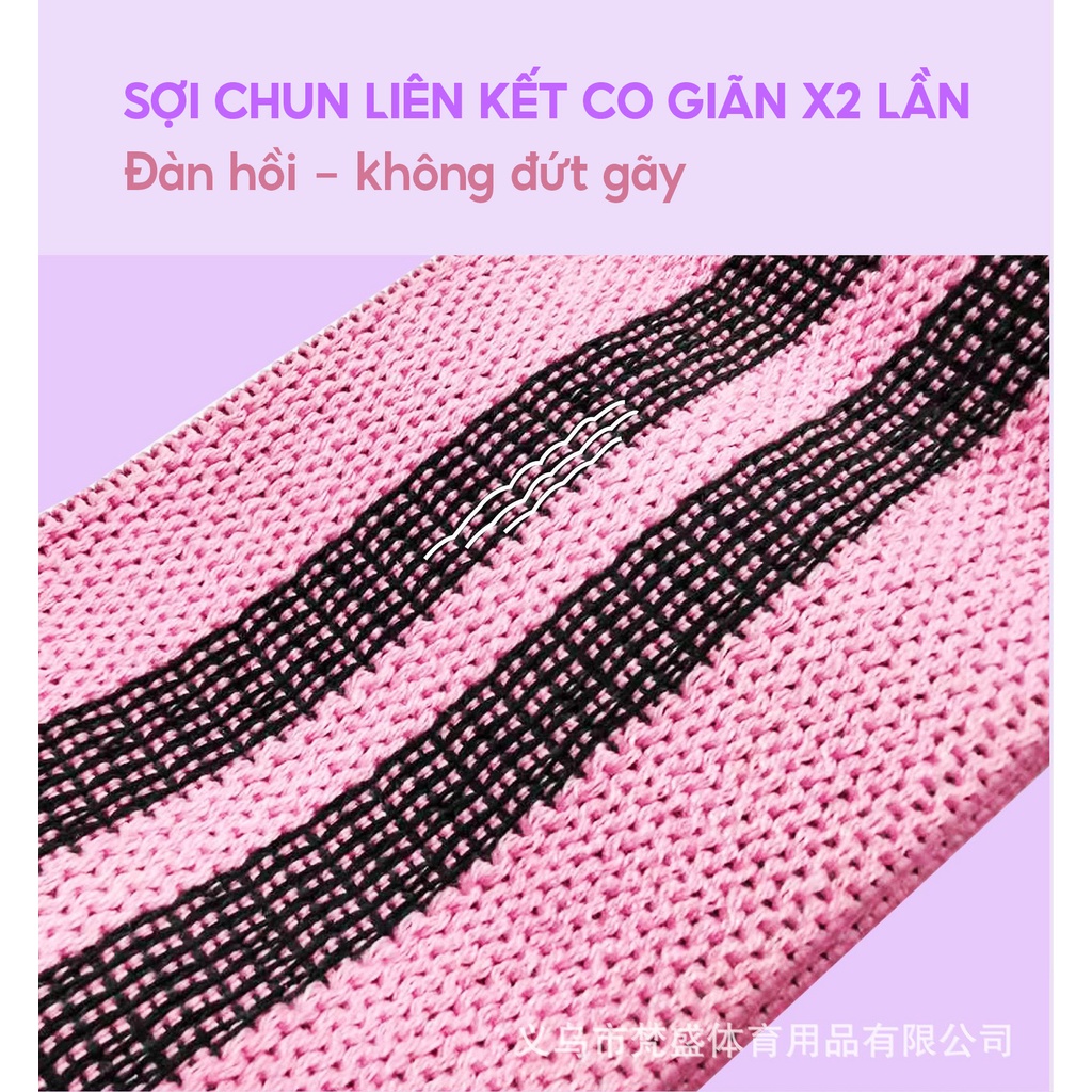Dây Kháng Lực Tập Gym Topbody Hỗ Trợ Tập Cơ Mông Đùi