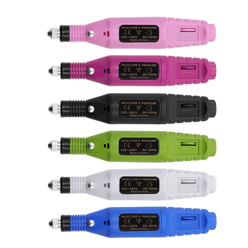 Máy Khoan Móng Tay Chạy Điện USB Kèm 6 Vòng Đánh Bóng Chuyên Dụng