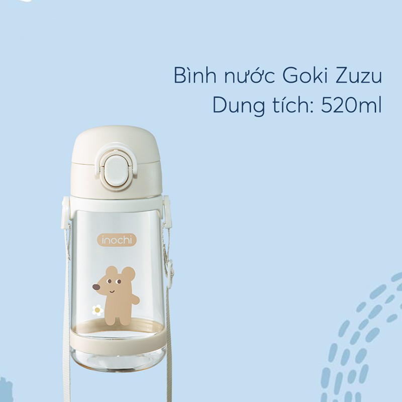 Bình Nước Có Ống Hút Đa Năng, Tiện Dụng GOKI ZUZU Dành Cho Bé 520ml