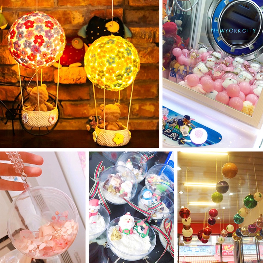 Bong Bóng Trong Suốt Bằng Nhựa Dùng Trang Trí Giáng Sinh DIY