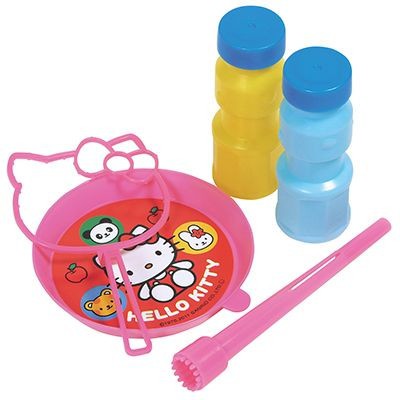 Bộ thổi bong bóng xà phòng hình mèo Kitty, gấu Pooh Hàng Nhật Chính Hãng