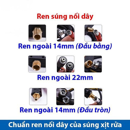 Dây Rửa Xe BỌC DÙ Cao Áp Cho Máy Xịt Rửa Áp Lực - Ren Trong 22mm - ( LOẠI 10 M)