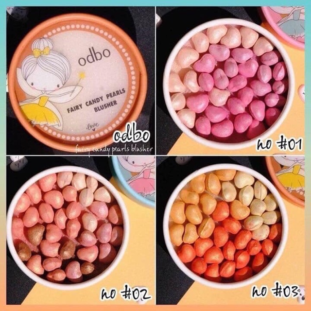 MÁ HỒNG DẠNG VIÊN ODBO FAIRY CANDY PEARLS BLUSHER OD195 | BigBuy360 - bigbuy360.vn