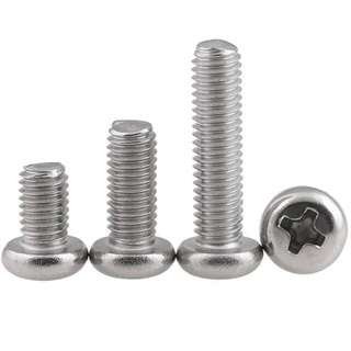 M4 m5 m6 m8 thép không gỉ 316 đầu tròn cross machine vít pan head bolt