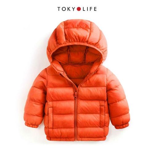 [Mã WABRTK153 giảm 12% đơn 250K] Áo Khoác Lông Vũ Cao Cấp Siêu Nhẹ, Ấm Trẻ em 3 lớp có mũ TOKYOLIFE I3JCK600F