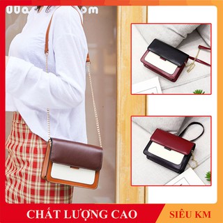 Túi đeo chéo nữ mini - túi xách nữ da pu trơn cao cấp. dây đeo chắc chắn, túi đựng được ví tiền, điện thoại - mã tui 03