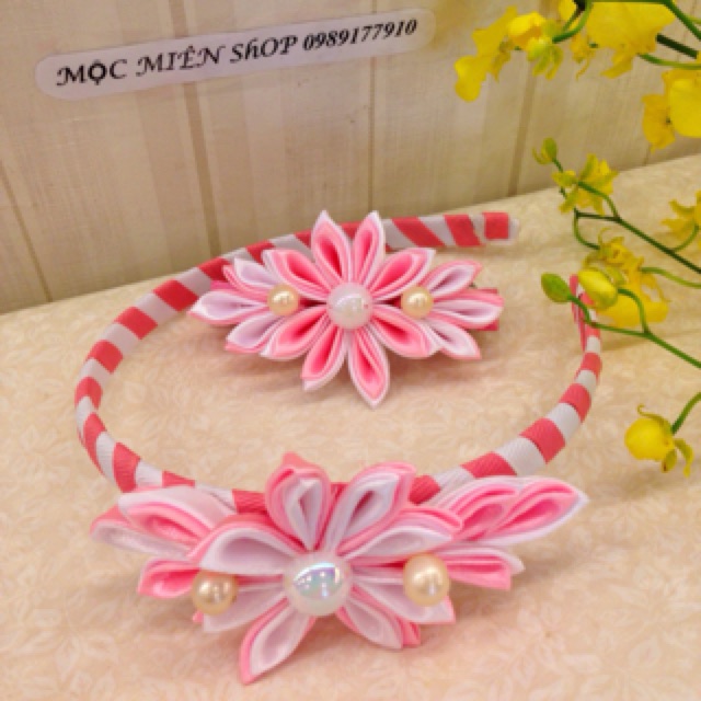 Kẹp tóc cho mẹ- cài tóc cho con handmade