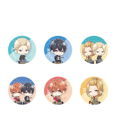 Combo 6 huy hiệu cài áo IN HÌNH Given Khơi dậy đam mê ver nhạc cụ anime chibi dễ thương