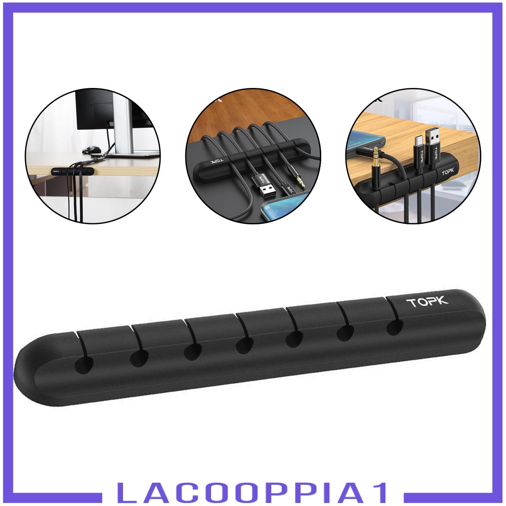 Kẹp silicon giữ dây cáp gọn gàng | BigBuy360 - bigbuy360.vn