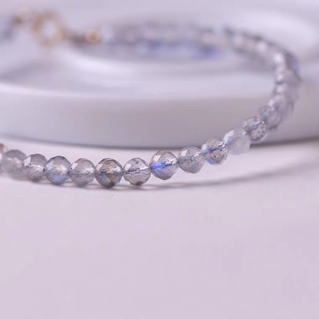 [Hàng Mới Về] Vòng Tay Chuỗi Hạt Màu Xám Thời Trang Mùa Hè Cho Nữ