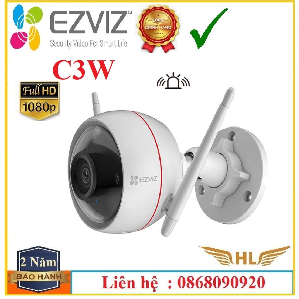 Camera Wifi Ngoài Trời Ezviz C3W 2Mp  Ezviz C3W Pro 4Mp,C3W Pro 2Mp ,Ezviz C3X Mắt Kép,Ezviz T30-10B-EU-Chính Hãng