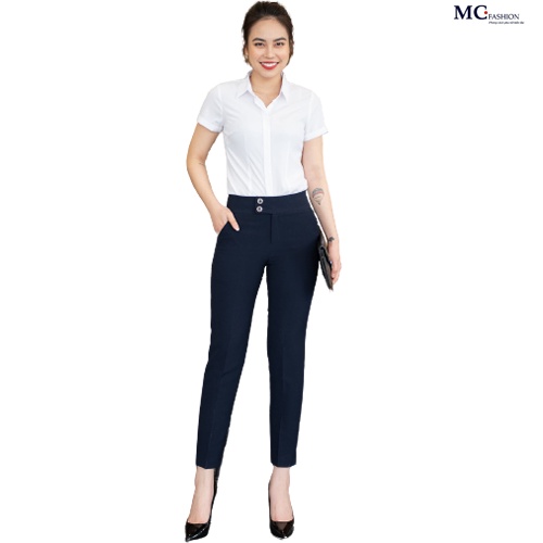Áo sơ mi nữ trắng MC fashion A0068