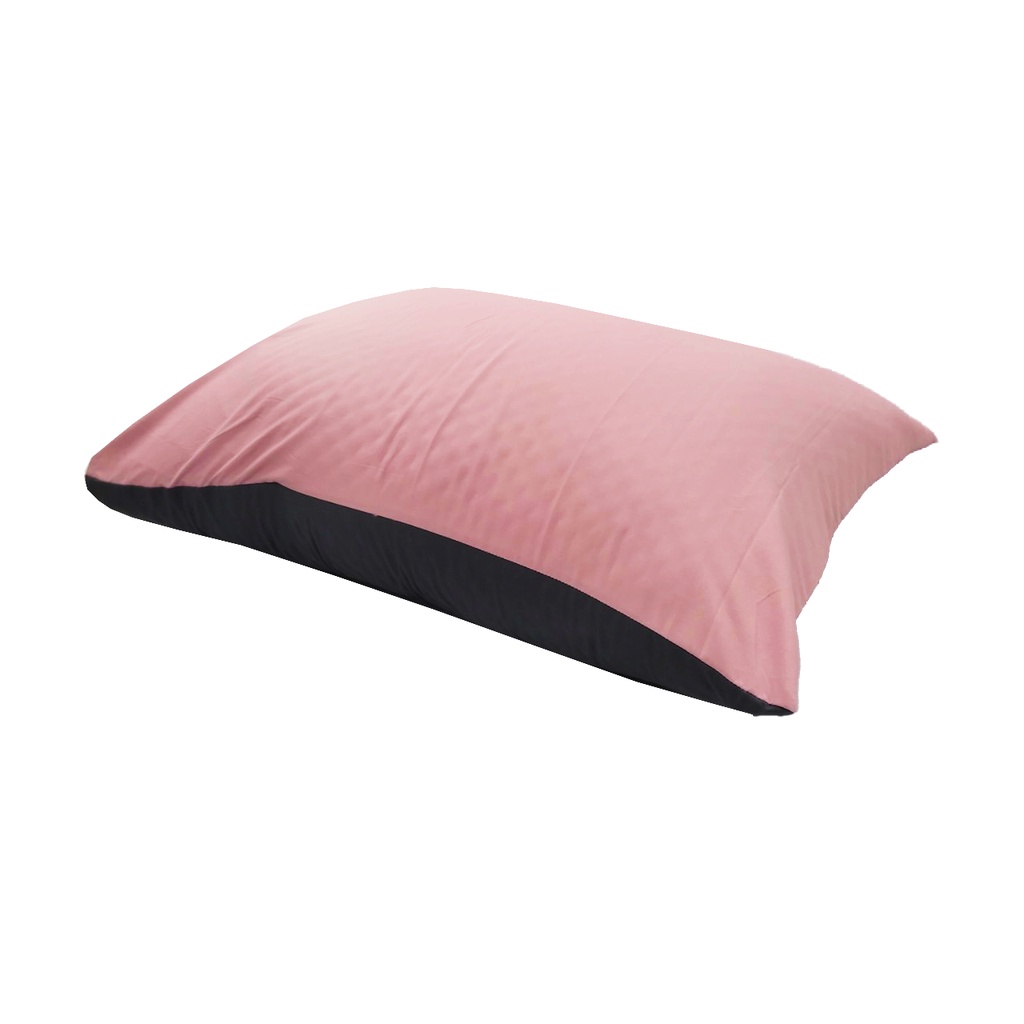 Vỏ gối 50x70cm cotton tici hàng đẹp vải tốt màu hồng và xám ghi