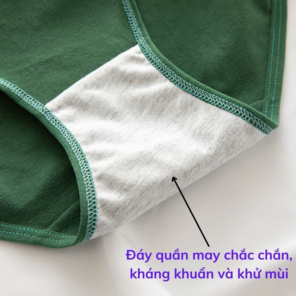 Quần lót nữ cotton kháng khuẩn khử mùi cao cấp họa tiết baby dễ thương, ôm mông gợi cảm, freesize <55kg