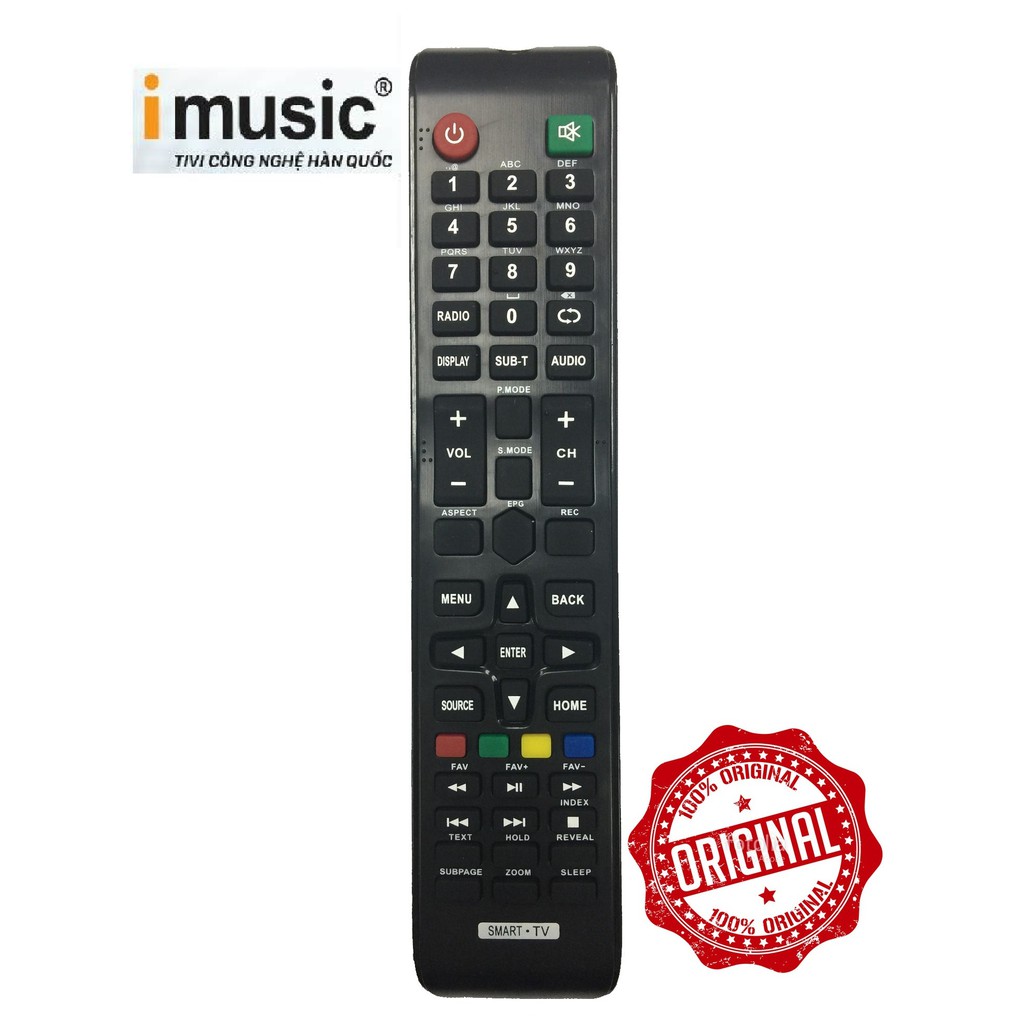 REMOTE ĐIỀU KHIỂN TIVI IMUSIC SMART MẪU 1