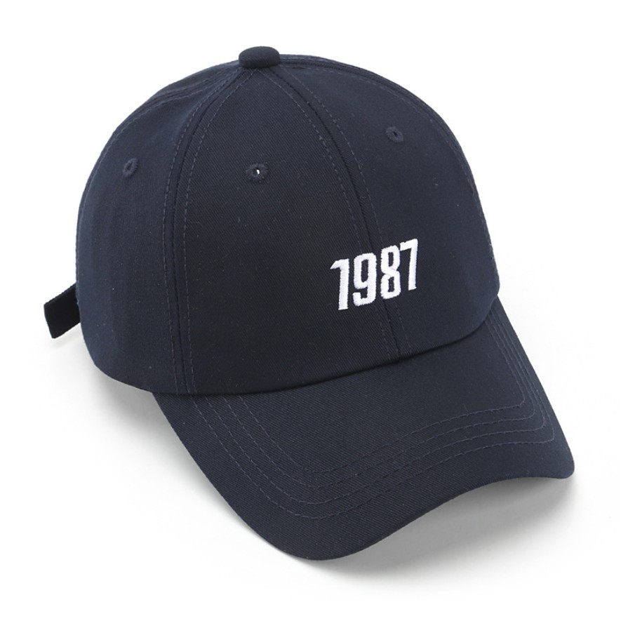 Mũ lưỡi trai MACGINI 1987 cotton cao cấp thấm hút mồ hô thoáng khí nhiều màu kiểu dáng đơn giản basic Hàn Quốc