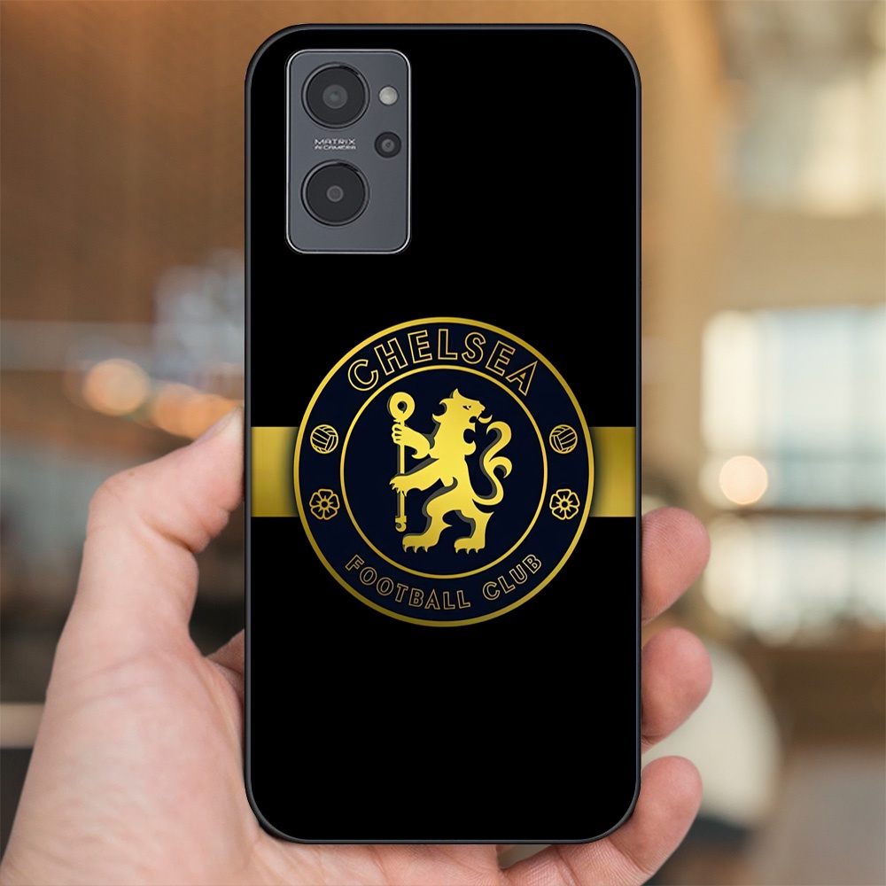 Ốp lưng Realme 9i viền đen in hình Chelsea FC