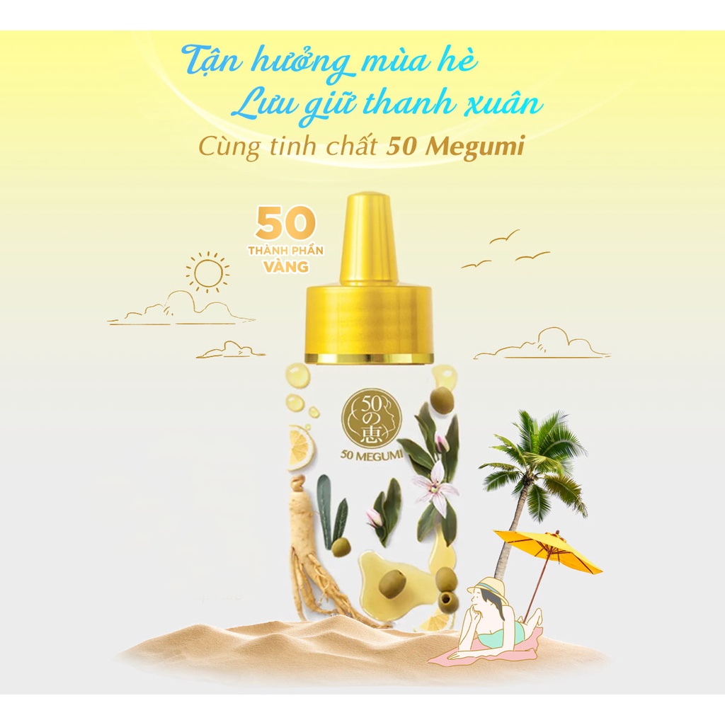 Tinh Chất Dưỡng Tóc 50 Megumi Hair Essence Ngăn Rụng Tóc 30ml