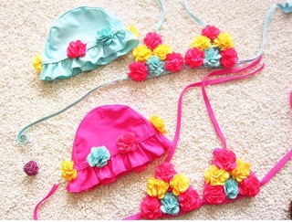 SET ĐỒ BƠI CHO BÉ KÈM MŨ