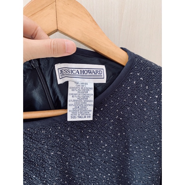 Áo nỉ phối nhung JESSICA HOWARD