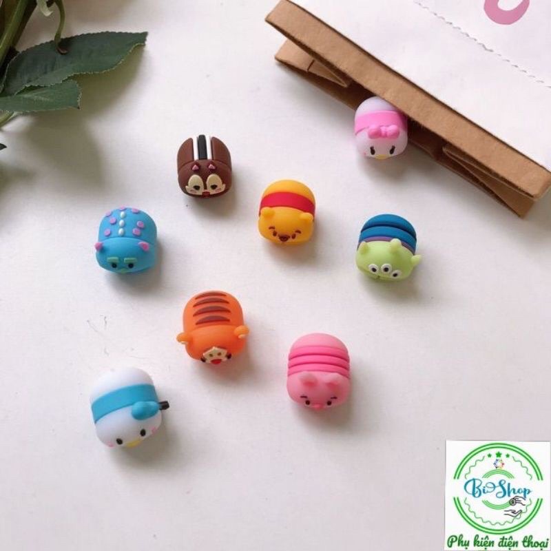 ⚡️8 MẪU GẤU POOH HEO PIG ĐỂ LỰA ⚡ĐẦU THÚ CẮN CÁP BẢO VỆ CÁP SẠC CHỐNG ĐỨT GẪY DÂY