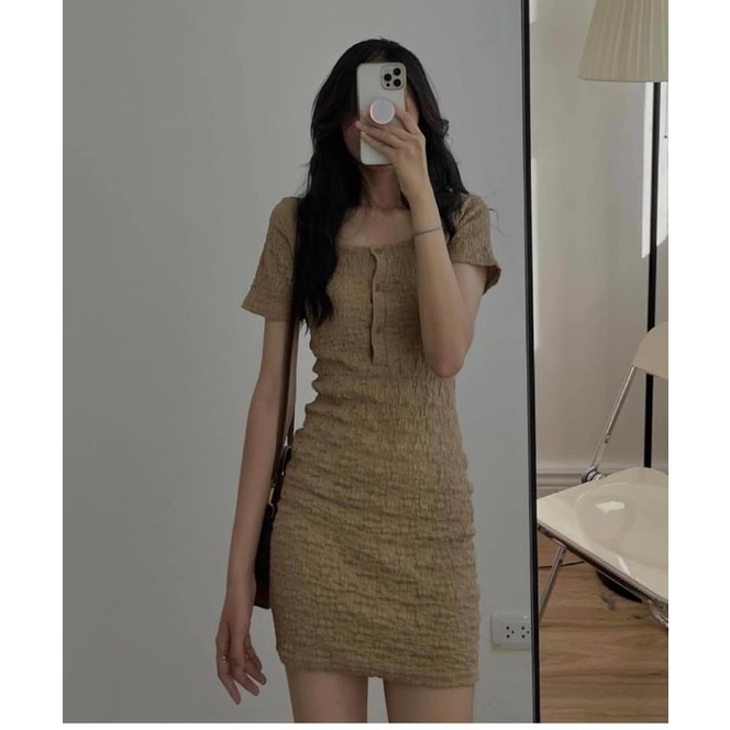 [SALE XẢ] Váy body nhún co giãn - Váy nữ body sang chảnh | BigBuy360 - bigbuy360.vn