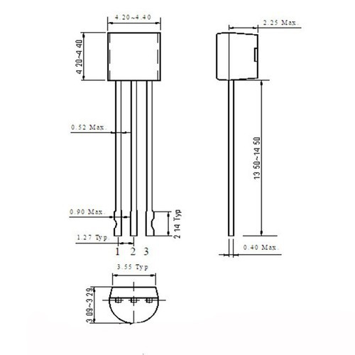 Combo 2 Linh Kiện Transistor C9018 TO-92 30V 0.5A NPN