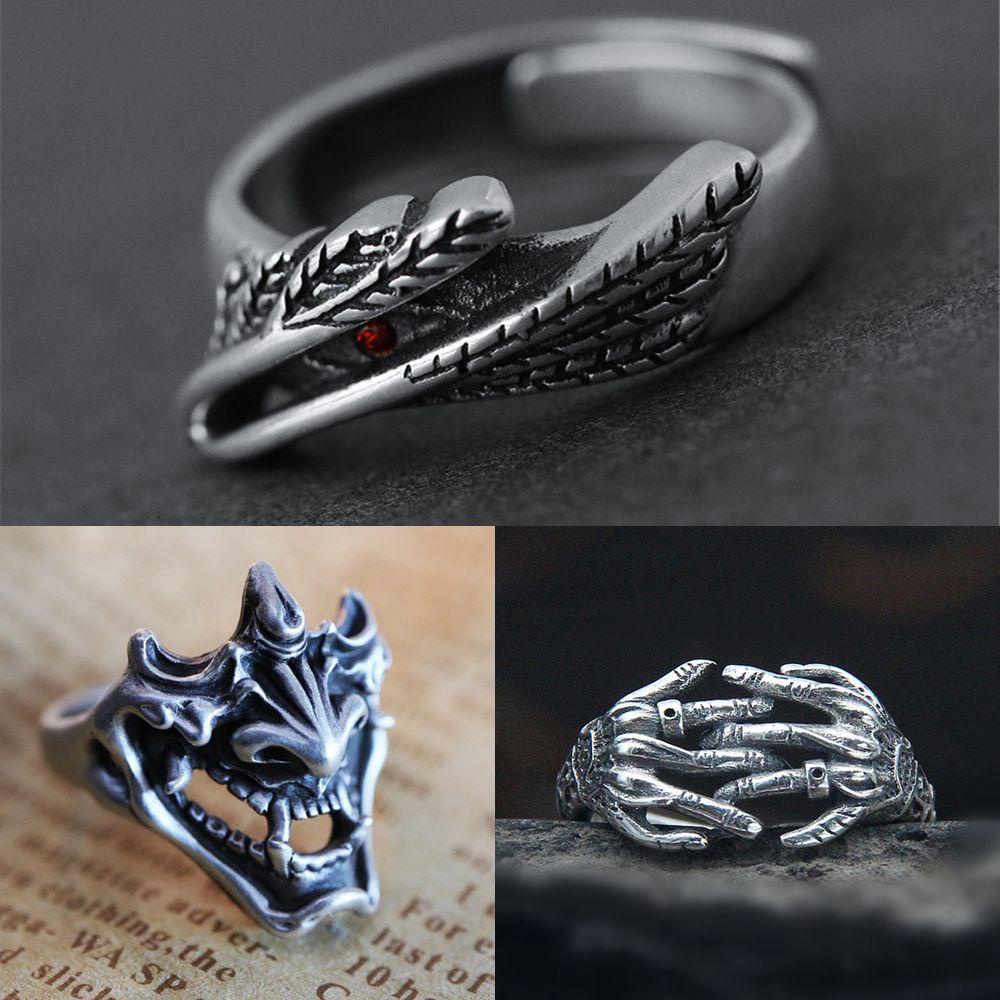 Nhẫn Đeo Tay Hình Quỷ Cho Nữ|Nhẫn Hở Phong Cách Gothic