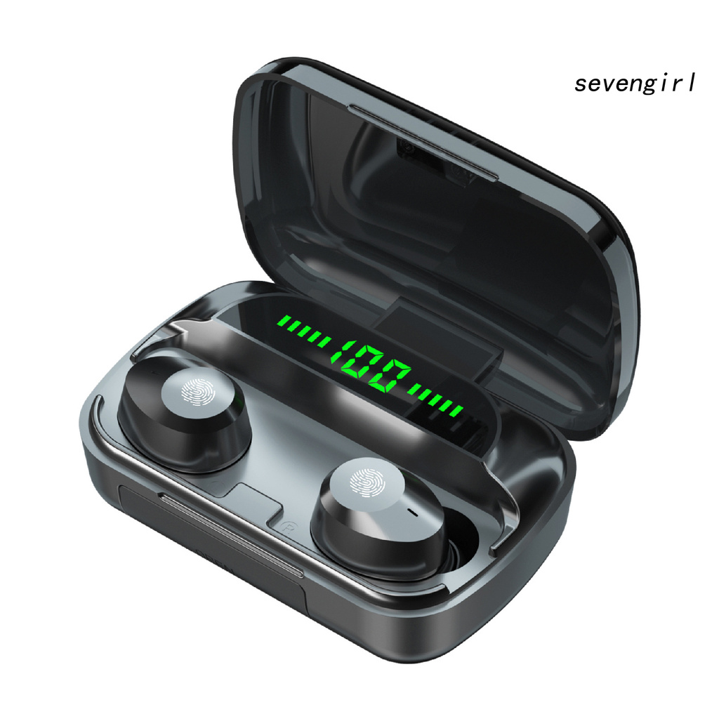 Tai Nghe Nhét Tai Sev-M5 Tws Kết Nối Bluetooth 5.1 Với Màn Hình Hiển Thị Kỹ Thuật Số