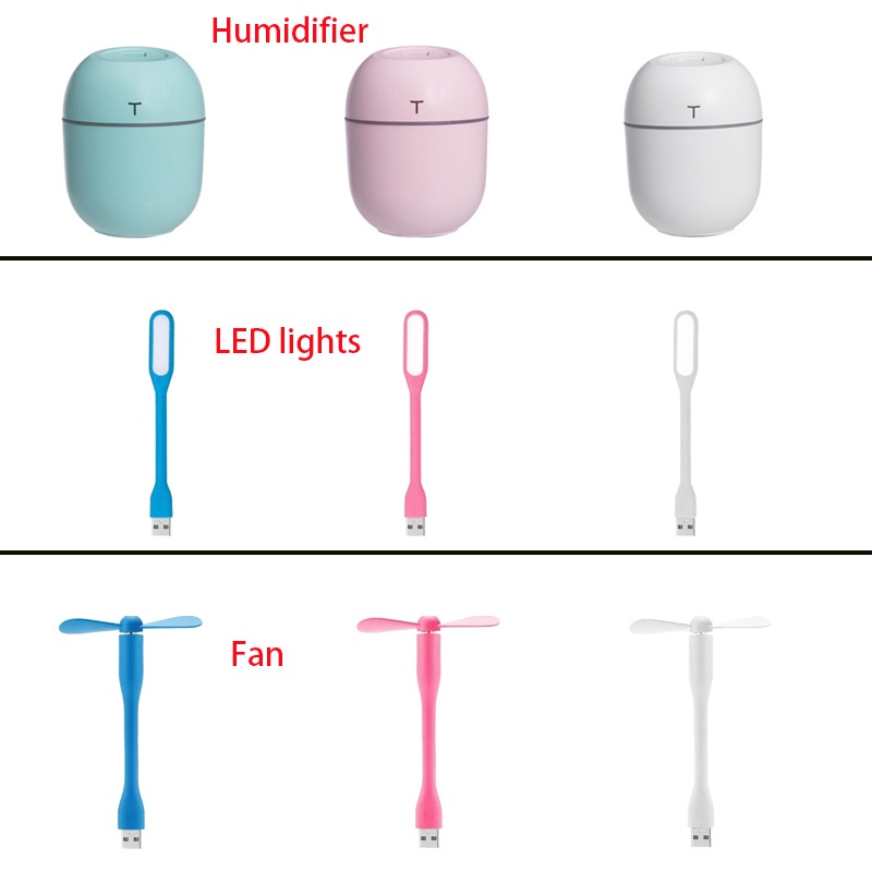 Máy Tạo Độ Ẩm Không Khí Mini Sạc USB Tiện Dụng