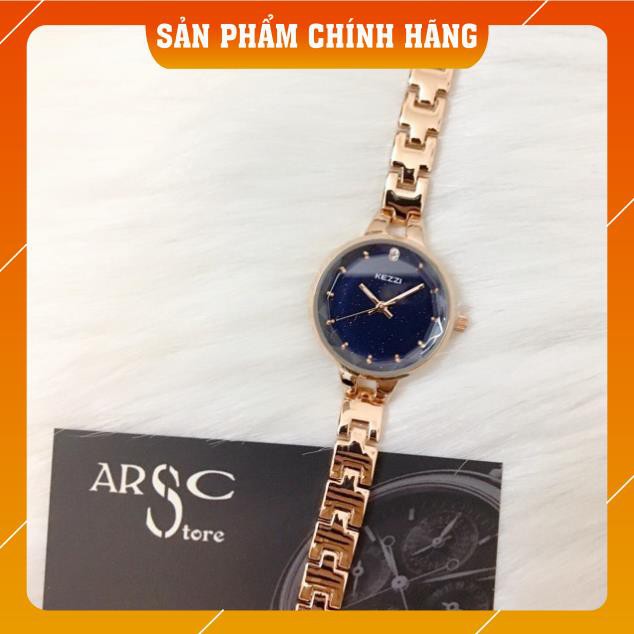 Đồng hồ nữ Kezzi kw1700 hàng chính hãng dây kim loại mặt kim tuyến | BigBuy360 - bigbuy360.vn