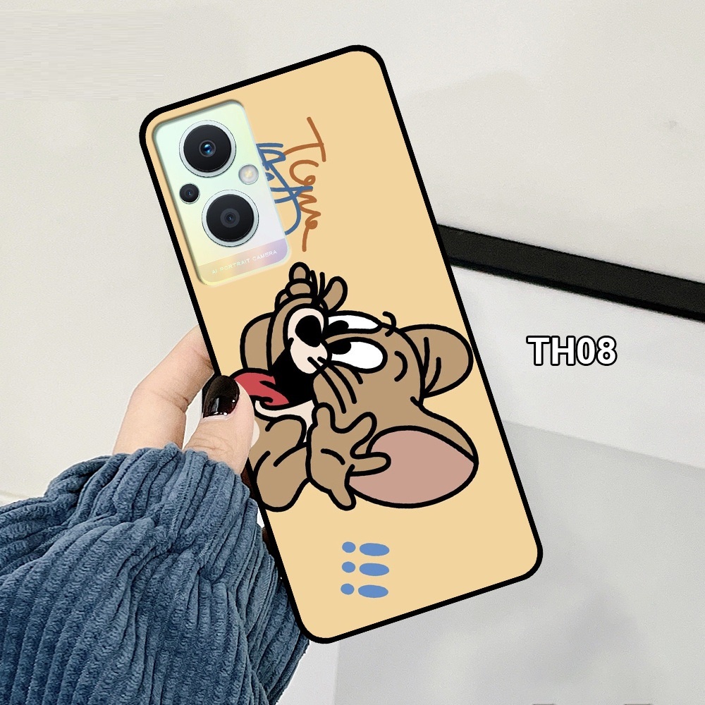 Ốp lưng Oppo Reno 7 5G - Reno 7Z 5G (7z) - Reno 7 - Reno 8Z 5G (8z) pro ép kính chống bể hình dễ thương