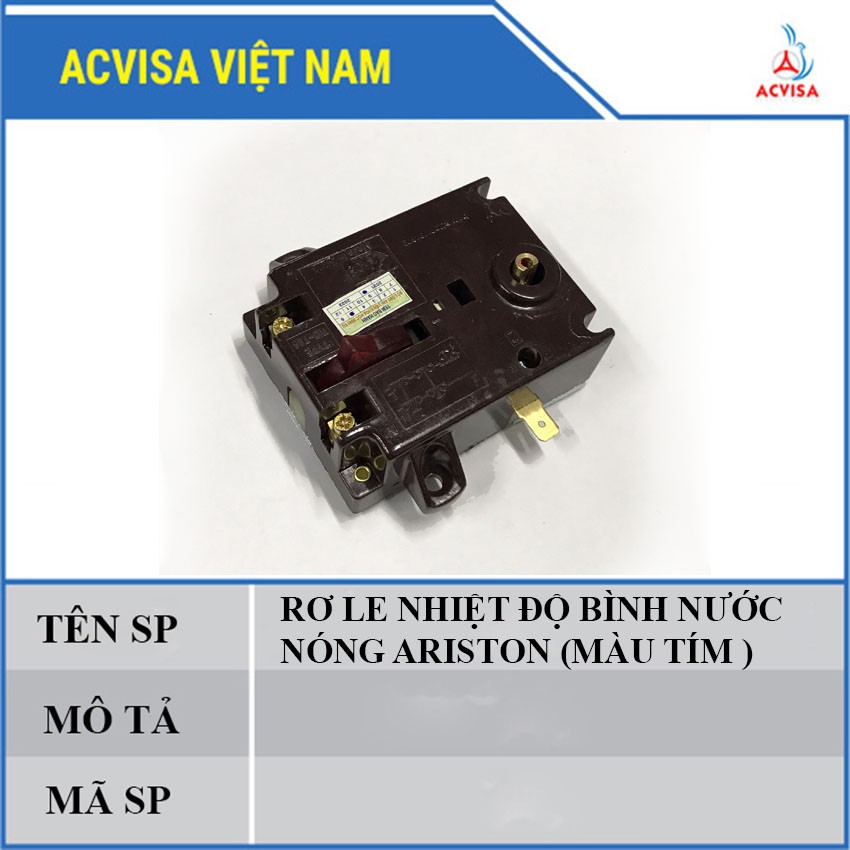 Rơ Le Nhiệt Độ Bình Nước Nóng Ariston (Màu Tím)