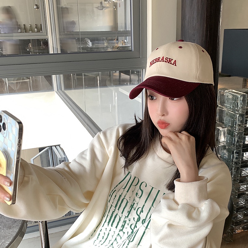 Mũ Lưỡi Trai Màu Sắc Phong Cách Hàn Quốc Thời Trang Cho Nữ