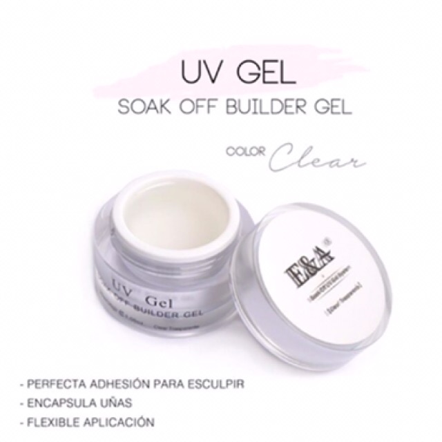 Gel đắp móng E&amp;A màu clear