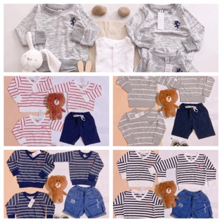 Áo len tăm cổ tim cho bé trai (zarakids made Việt Nam)