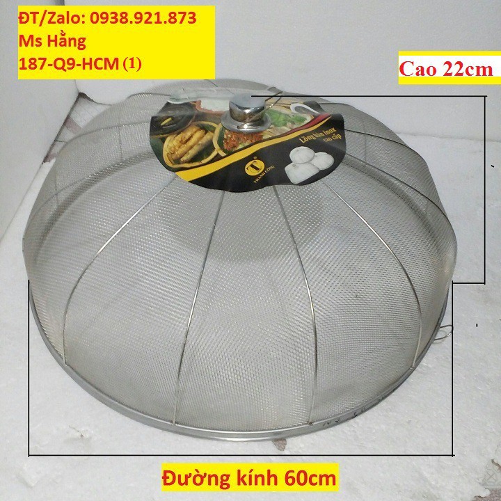Lồng Bàn Tròn Inox--LB60I-